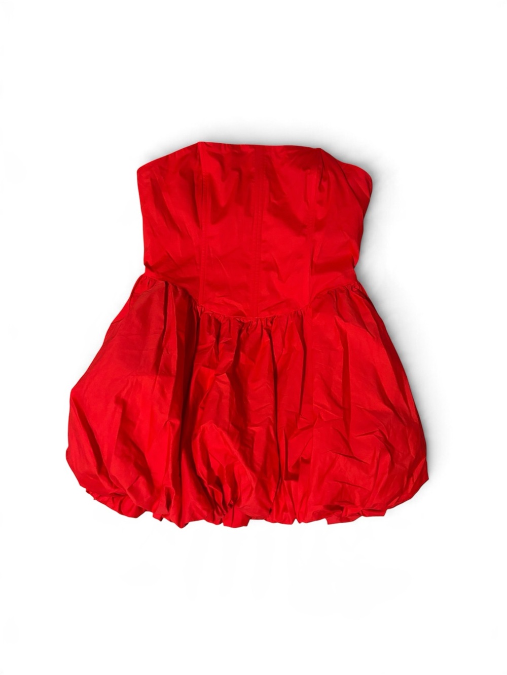 Fashion Nova a night in Paris Red Bubble Mini Dress size l